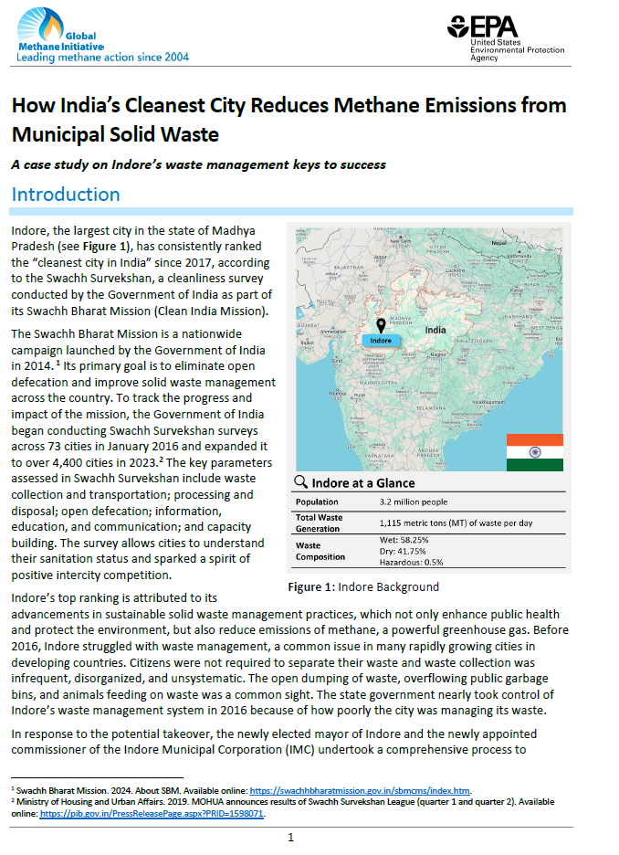 How India’s Cleanest City Reduces Methane Emissions from Municipal Solid Waste