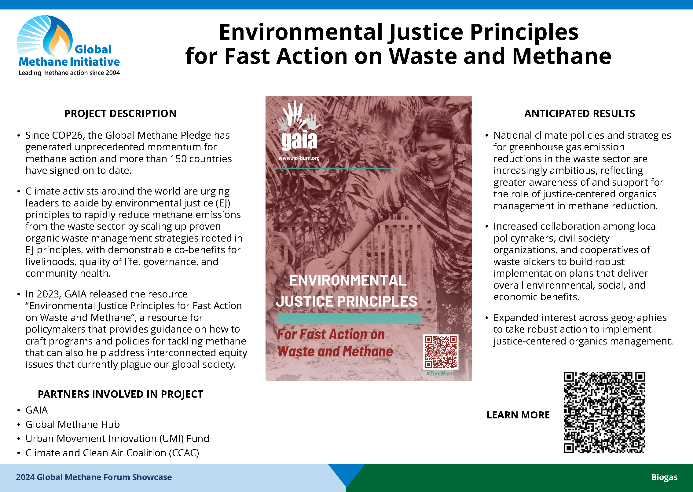 Environmental Justice Principles for Fast Action on Waste and Methane