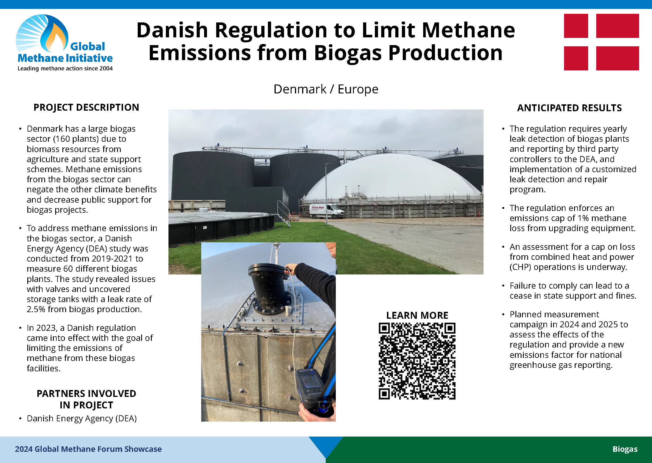 Danish Regulation to Limit Methane Emissions from Biogas Production