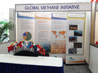 Photograph of the Global Methane Initiative exhibit