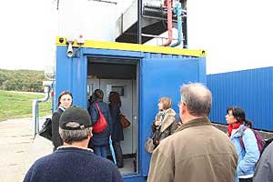 Attendees at the "Barycz" Landfill's integrated solid waste management facility.